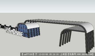 匠心獨運 某工廠大門建筑設計SU精品細致模型解析